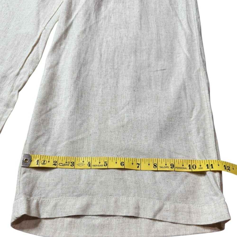 Song Of Style By Aimee Song Wide-Leg Linen Blend Drawstring Pants size XL NWOT - Picture 8 of 10